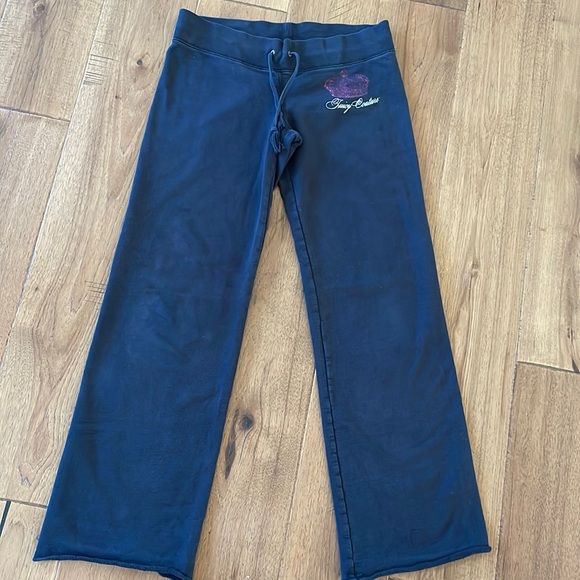Y2K Juicy Couture navy blue sweat pants - Picture 2 of 7